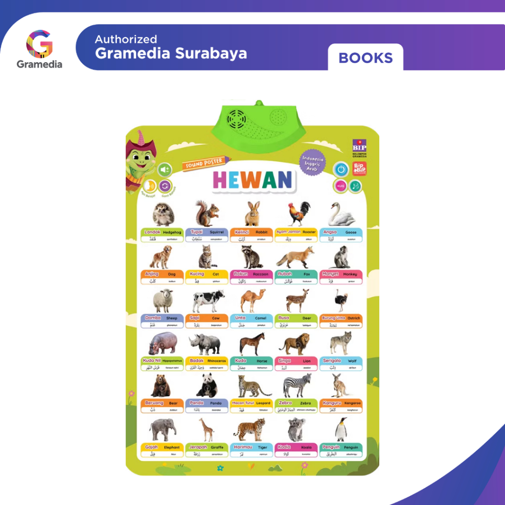 Gramedia Surabaya - SOUND POSTER BIP BIP: HEWAN