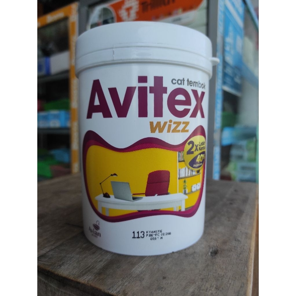 Cat Tembok Avitex Wizz 1 Kg Putih Salju