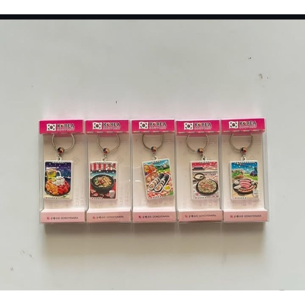 Gantungan Kunci Makanan Korea | Souvenir Korea Lucu | Oleh Oleh Korea Unik