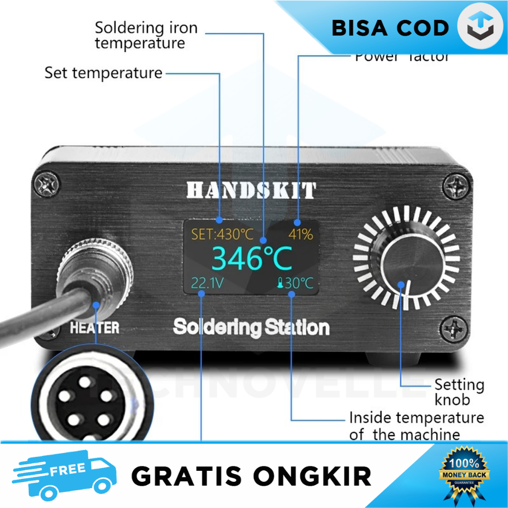 PERLENGKAPAN DESOLDERING ELEKTRONIK PCB RANGKAIAN KOMPONEN TEKNISI DIGITAL TEMPERATUR PRESISI SENSOR
