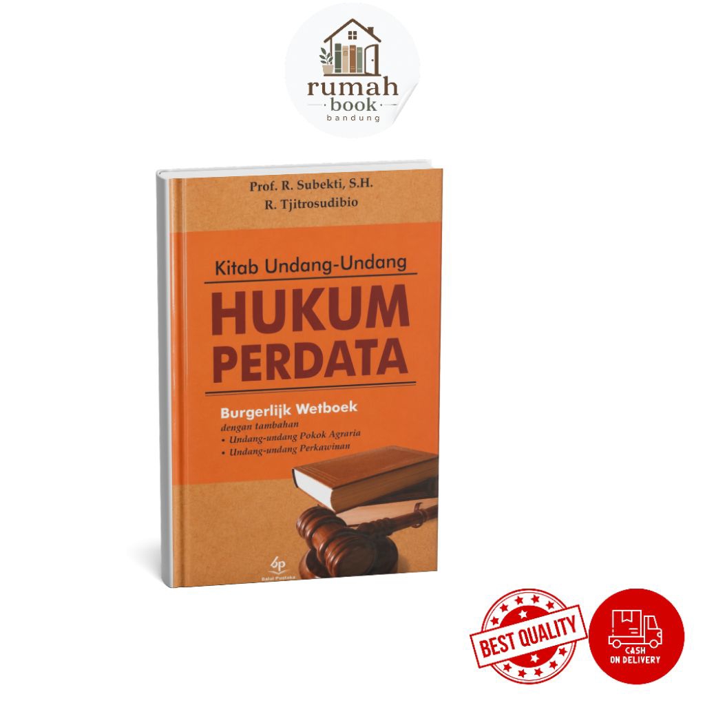Buku Kitab Undang-Undang Hukum Perdata Burgerlijk Wetboek (BW) -prof.R.Subekti,S.H.