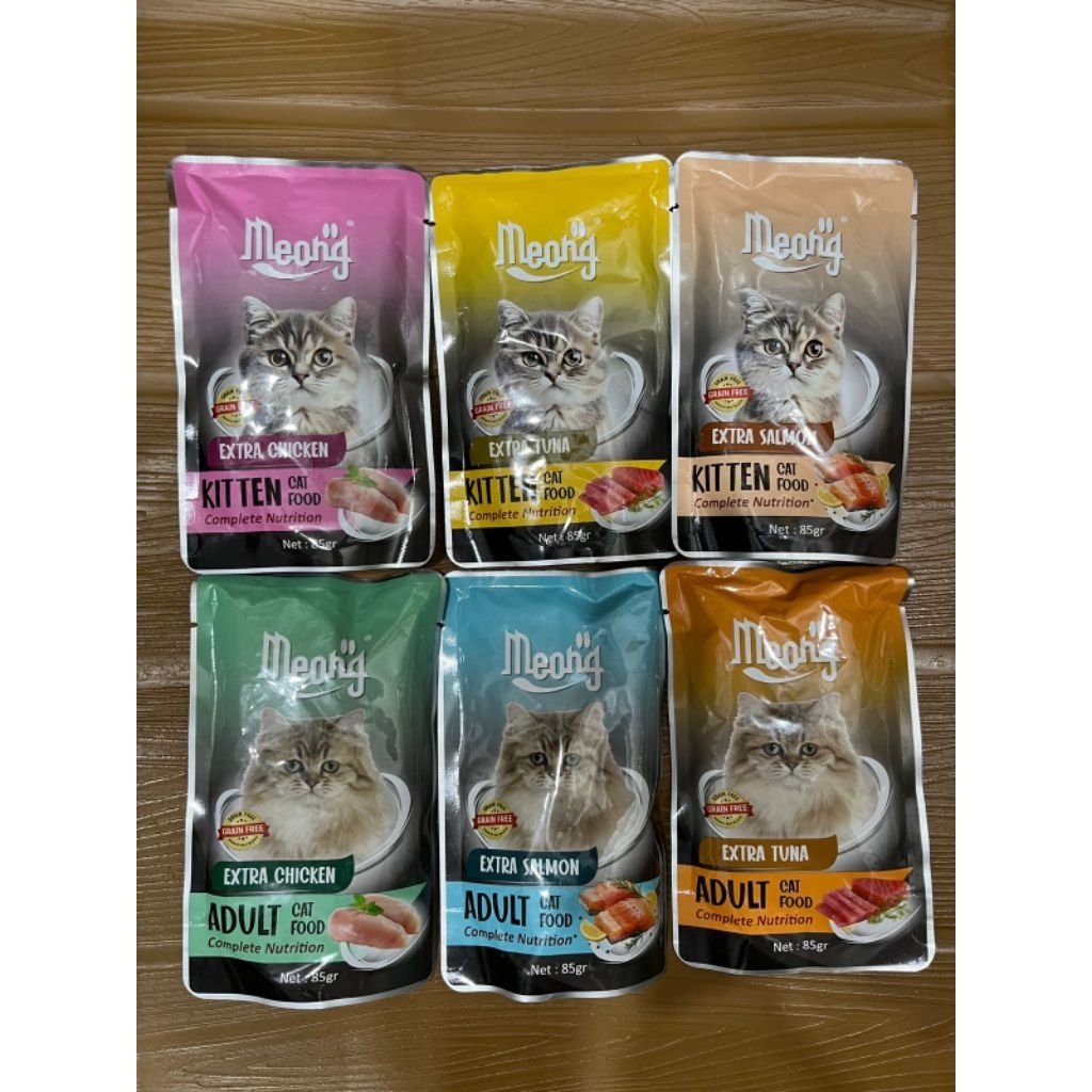 Meong Makanan Kucing Catfood Pouch All Variant