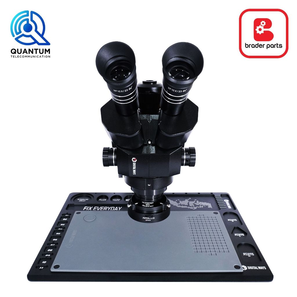 DIGITAL WAYS MICROSCOPE TRINOKULER DW-TC-W BLACK
