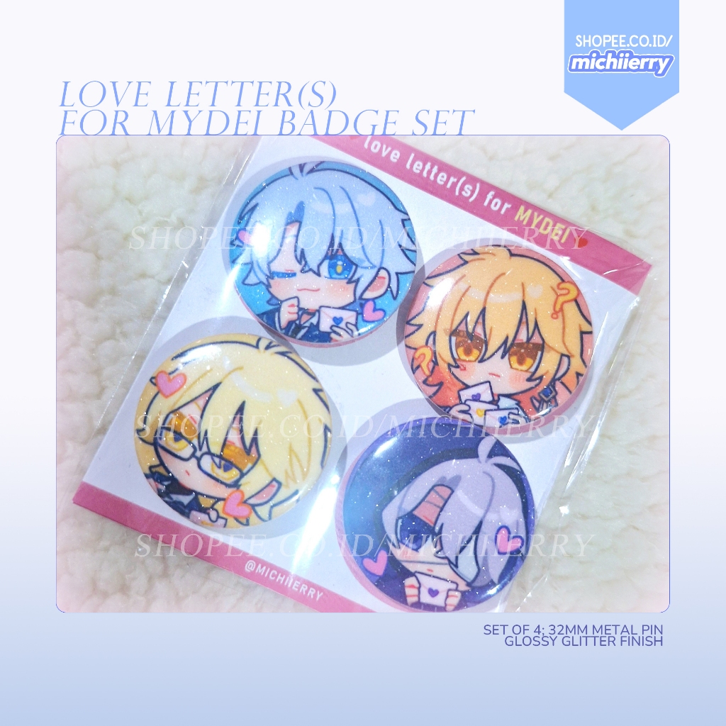 HONKAI STAR RAIL Fanmerch - Phaidei: Love Letter(s) for Mydei Badge set