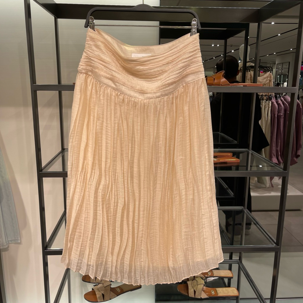 Rok Midi Rempel ZARA Women jastip (jasa titip)