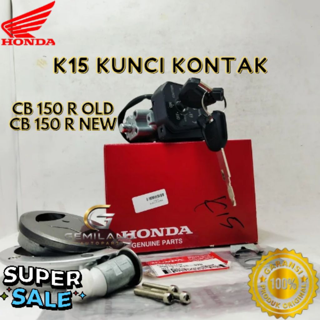 KUNCI KONTAK KODE K15, KUNCI KONTAK CB 150 R OLD, KUNCI KONTAK CB 150 R NEW