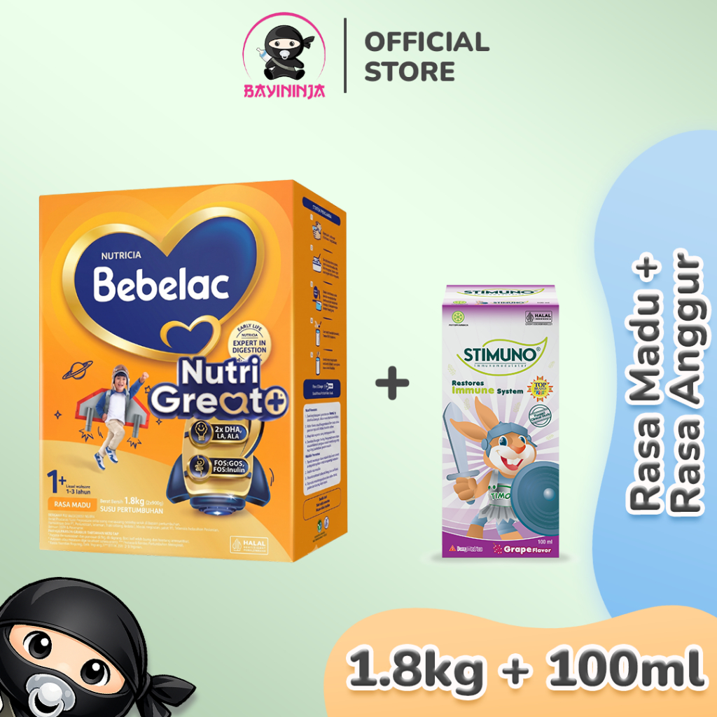Bebelac 1+ Susu Pertumbuhan Anak Usia 1-3 Tahun 1800 g