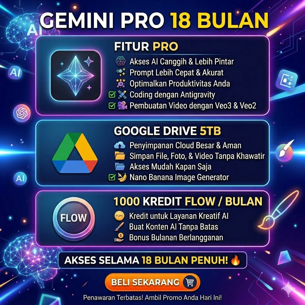 Google Gemini Pro 18 Bulan