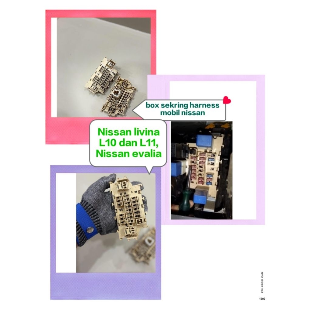 fuse box sekring harness mobil nissan livina L10, L11 dan nissan evalia original nissan lokasi box d