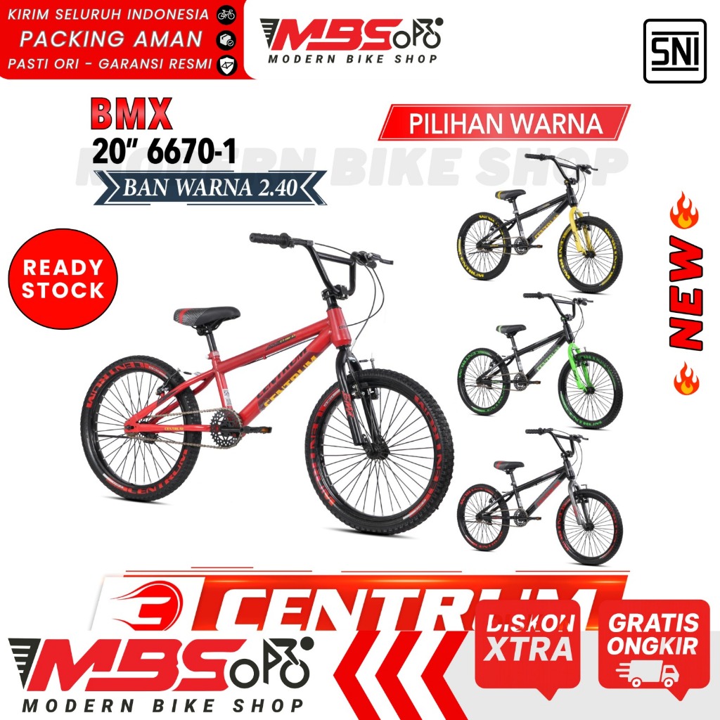 Sepeda Anak Laki-Laki BMX PHOENIX NP-7722 Ukuran 20 Inch Ban 2.40 3.0 JUMBO