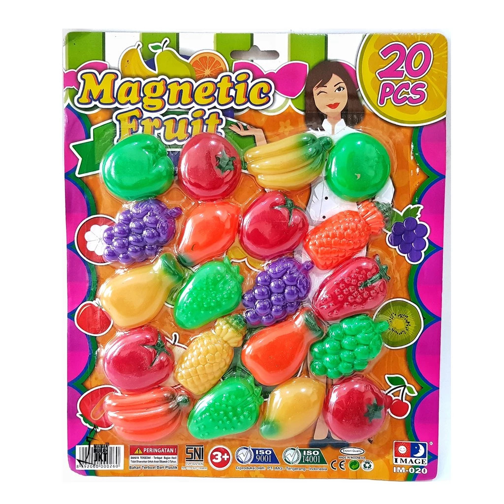 PROMO COD MAINAN MAGNETIC BUAH BUAHAN FRUIT - MAINAN TEMPELAN KULKAS