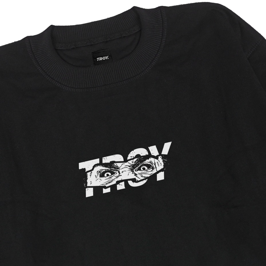 Troy Company Sweater Pria Hitam - Contemplation Sweater Sweatshirt Crewneck Black SWD 267