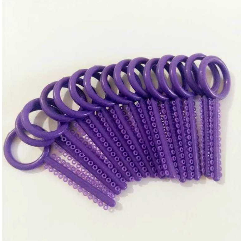 Power O AO Art Ortho Ungu Terong isi 10 Stick Dental O Ring Elastic Power O creative Original