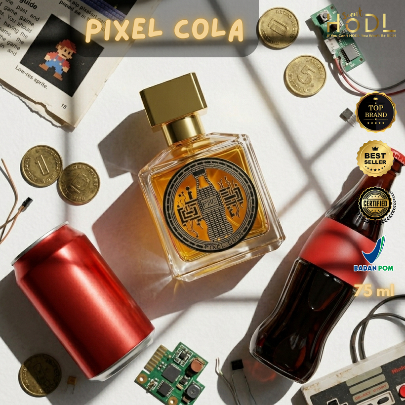 Hodl Scent Pixelcola Perfume Premium Pria Extrait De Parfum 75ml Farpum Wangi Tahan Lama