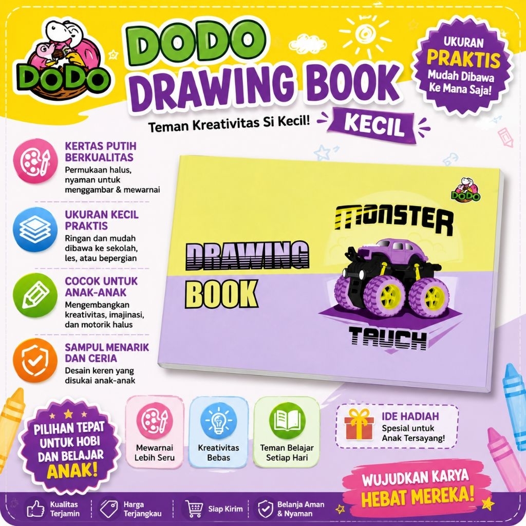 DODO DRAWING BOOK KECIL