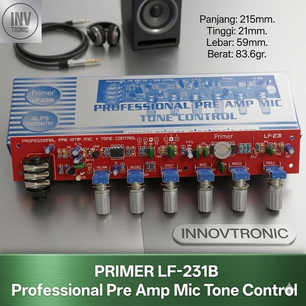 Kit PRIMER LF-231 Professional Pre-Amp Mic + Tone Control