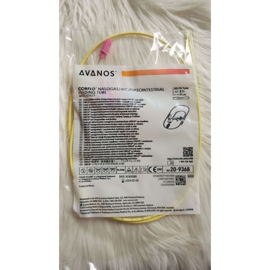 Avanos NGT NGTube Nasogastric tube selang sonde