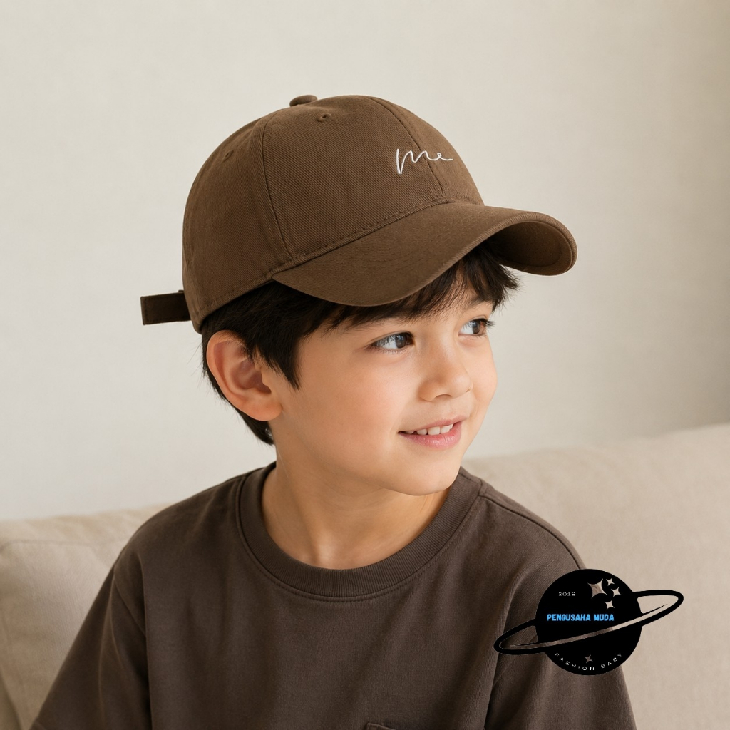 Topi Anak Baseball Bordir ME Premium  Bordir Me Adjustable Cap Fashion Korean Look Outdoor