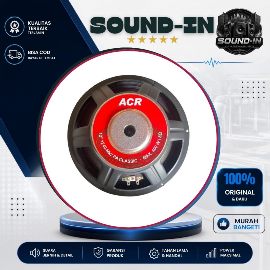 Speaker 12 Inch ACR 1240 PA Classic Full Range 12 inch ACR