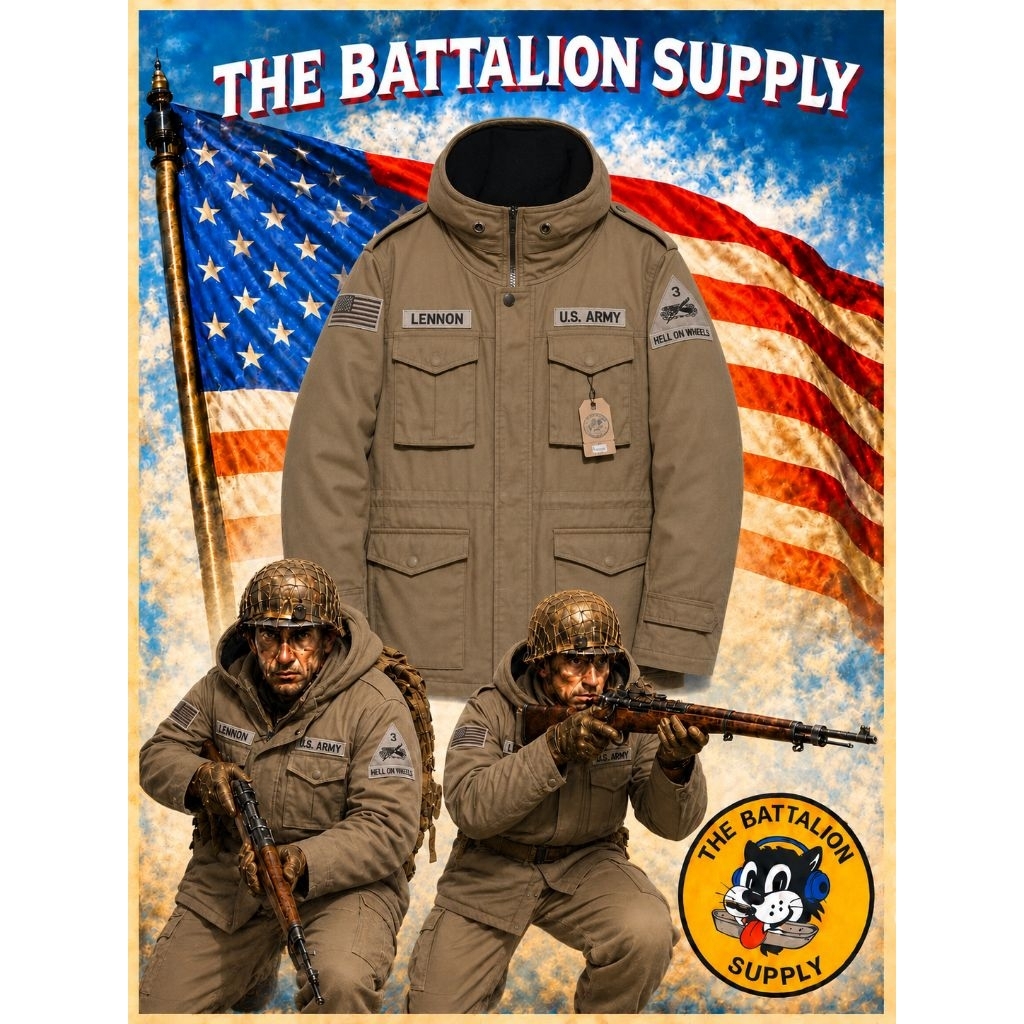 military smock parka m65 field jacket repro us army tanker ww2 3nd armored division