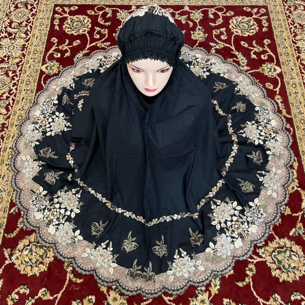 Mukena  Kerancang Mix Strimin Eksklusif Asli Bukittinggi | Bahan Rayon Twill & Katun Paris