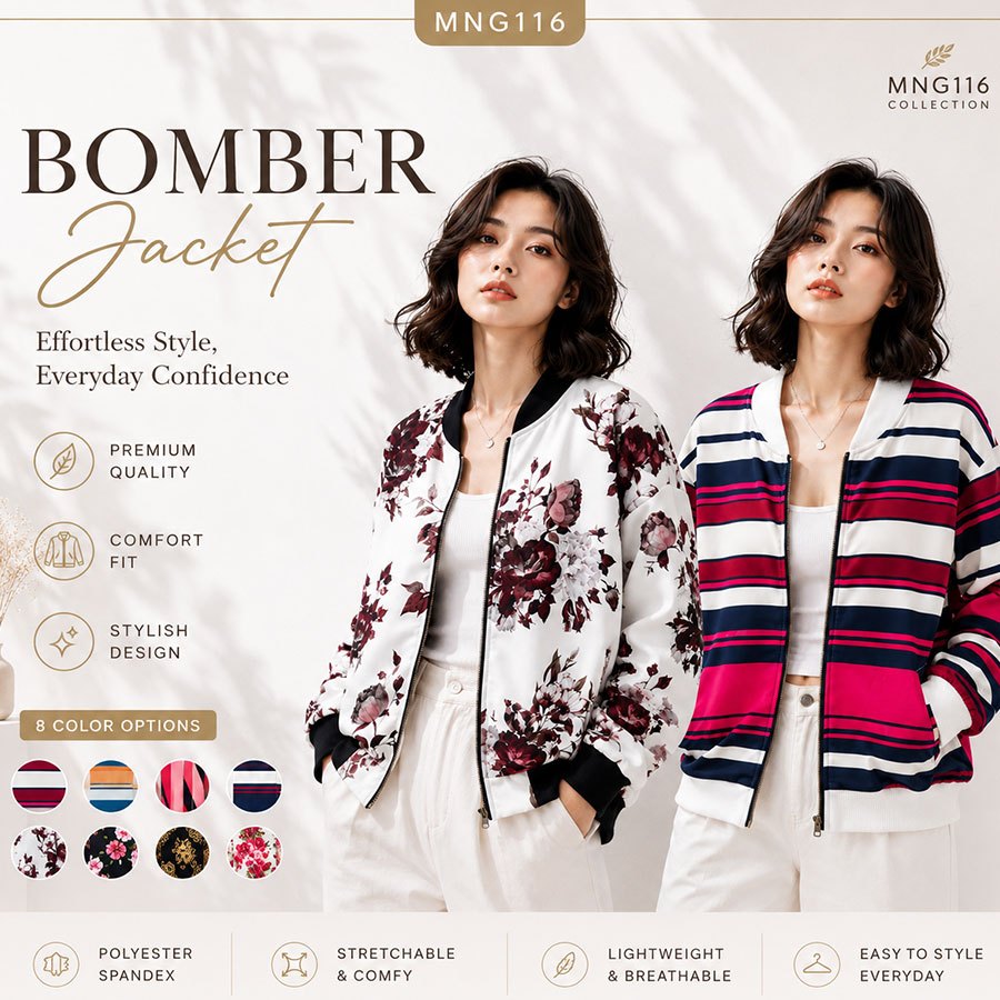 JACKET PRIA WANITA BSK VARSITY BOMBER JACKET & CC CALIFORNIA
