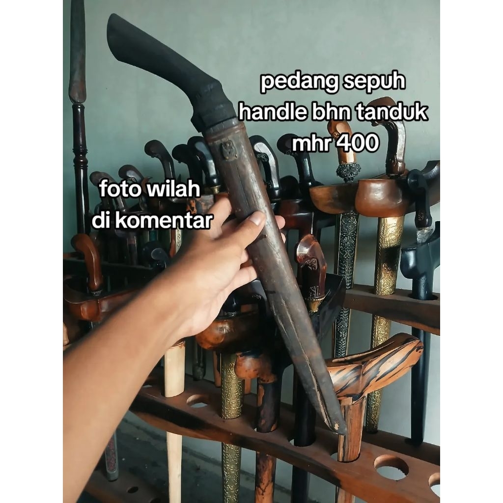 pedang sepuh handle tanduk mhr400