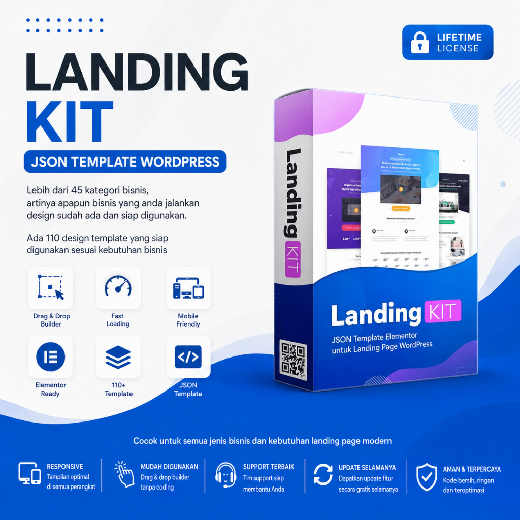 Landing Kit JSON Template Wordpress