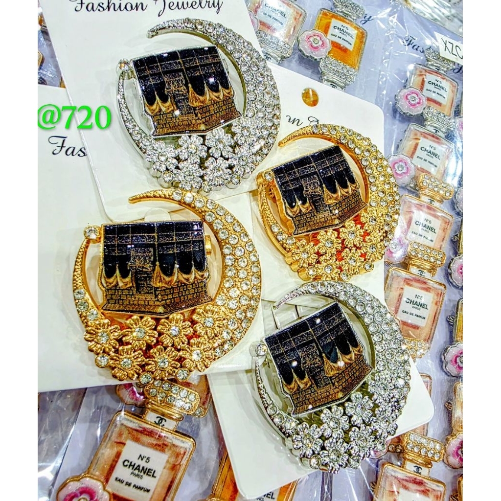 12 PCS BROS DADA SABIT MASJID BROS HIJAB BESAR PIN HIJAB GOLD SILVER