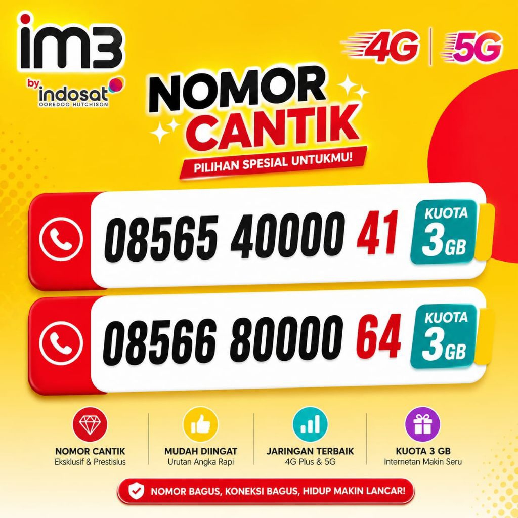 kartu perdana indosat langka super cantik 0000