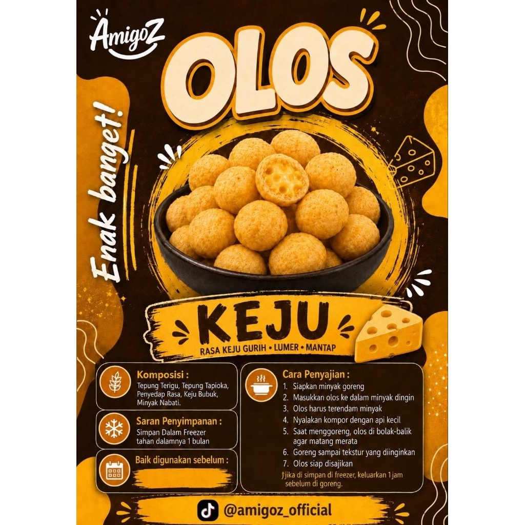 Olos Tegal by Amigoz Keju || Oleh-oleh khas Tegal || Cemilan Khas Tegal