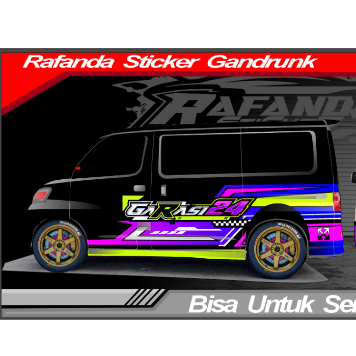 Stiker Decal Grandmax Blindvan Luxio Full Body