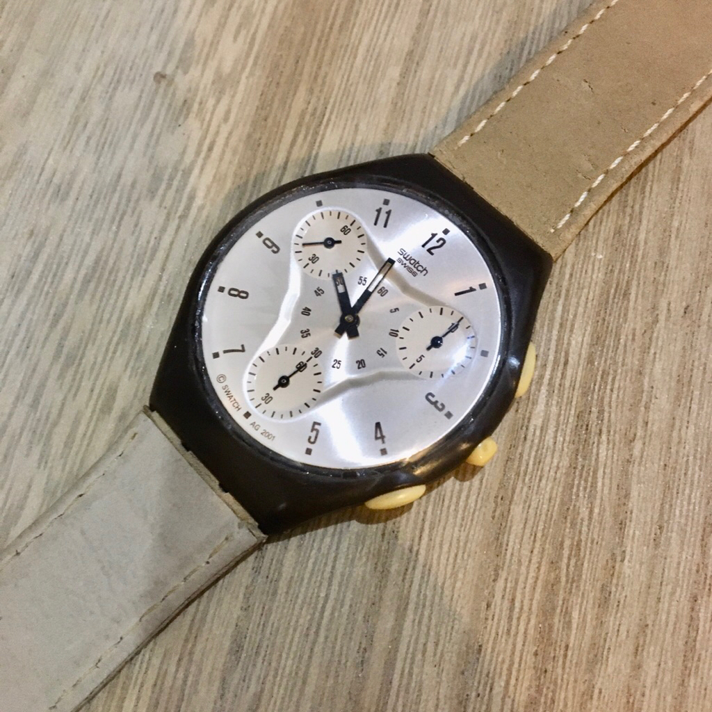 Swatch SKIN CHRONO ASUYB001 Jam Tangan Chronograph