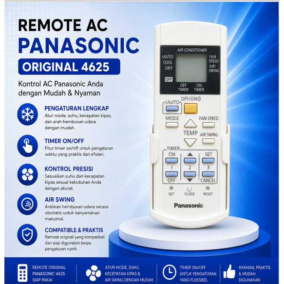 REMOTE AC PANASONIC ORIGINAL4625 BARU ORIGINAL