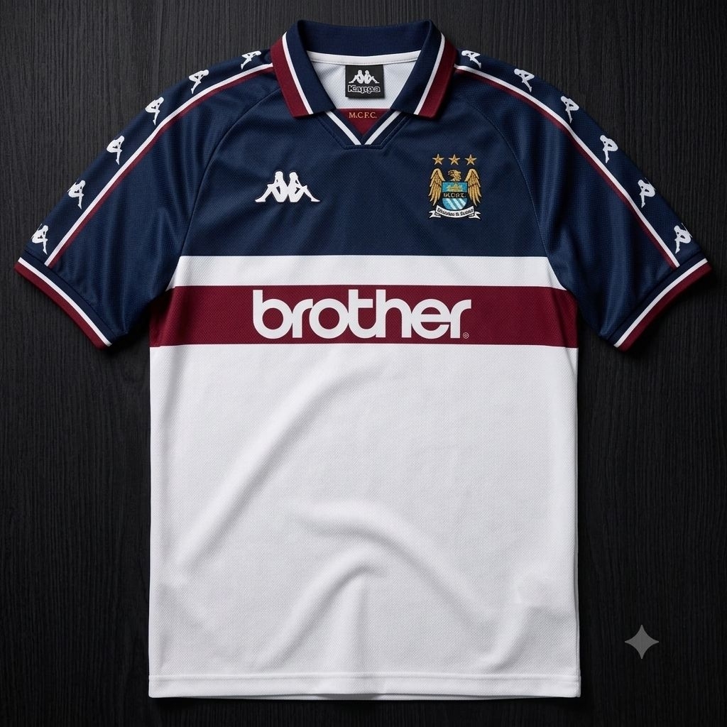 JERSEY RETRO MANCHESTER CITY 1997 FULLPRINT||RETRO MAN CITY LONGSLEVE