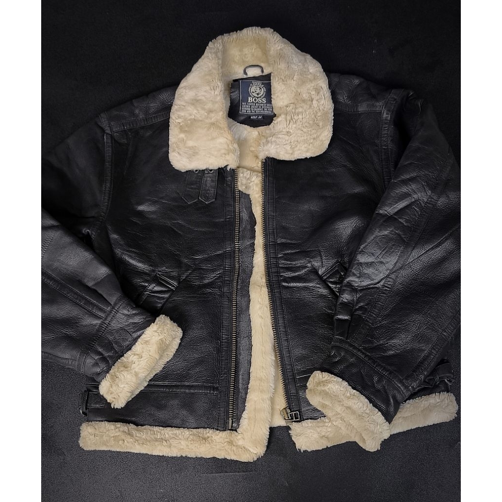 jaket kulit BOSS Vintage