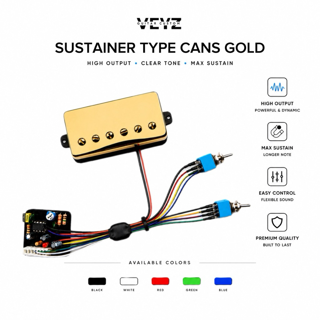 SUSTAINER MODEL CANS GOLD HUMBUCKER | ORIGINAL VEYZ SUSTAINER