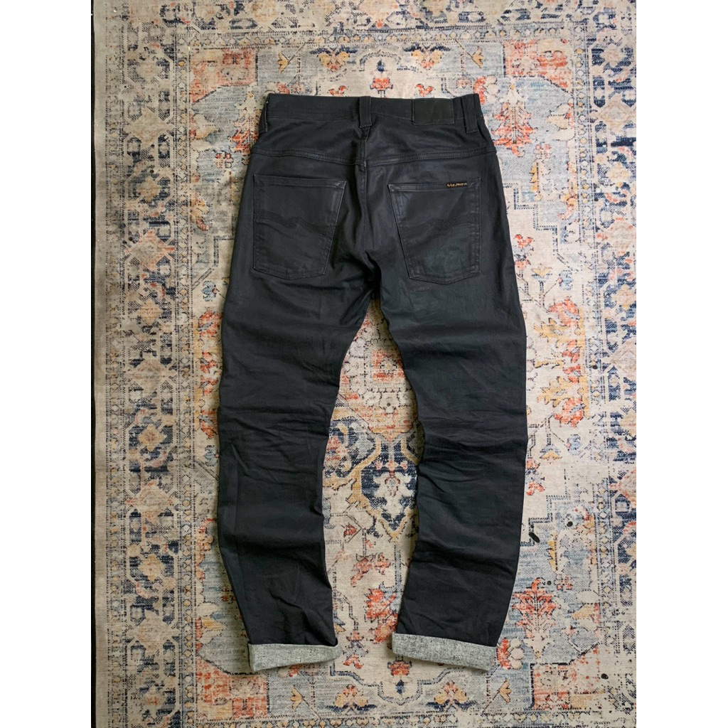 Nud1e Jeans thin 2 black Second