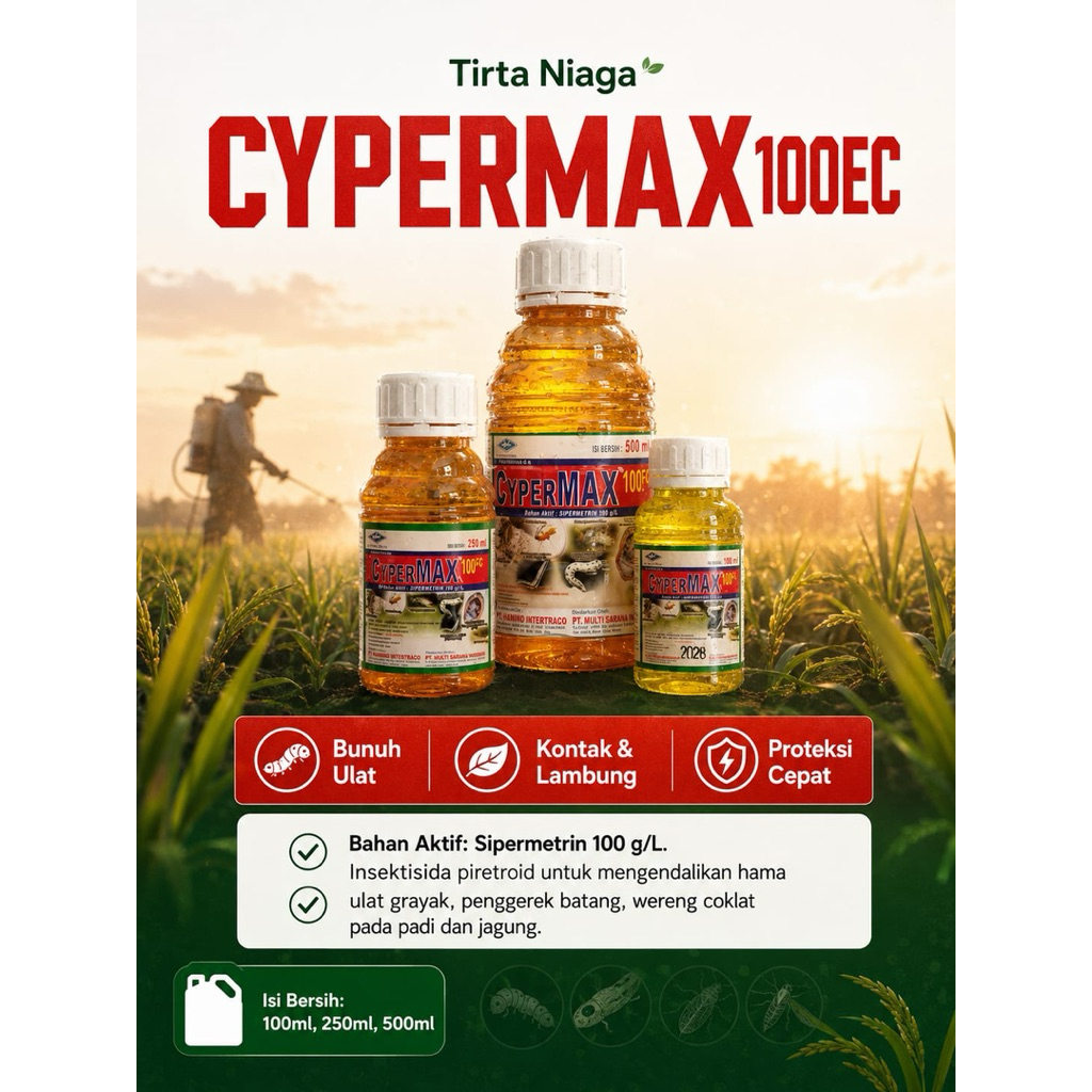 Cypermax 100 EC 250ml Insektisida