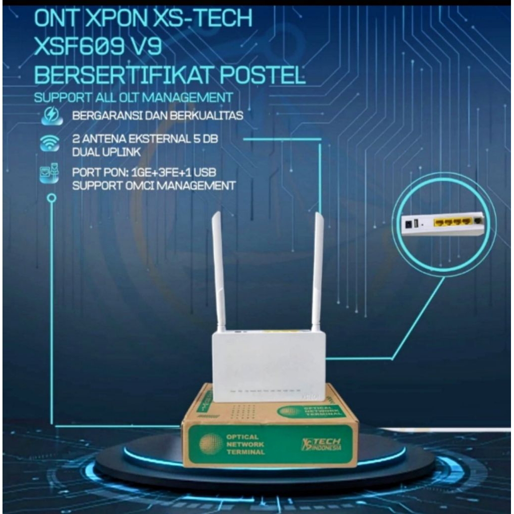 (POSTEL) ONT XPON PLUS XSF609 Joss FULLSET ( ONT+ADAPT+DUS )