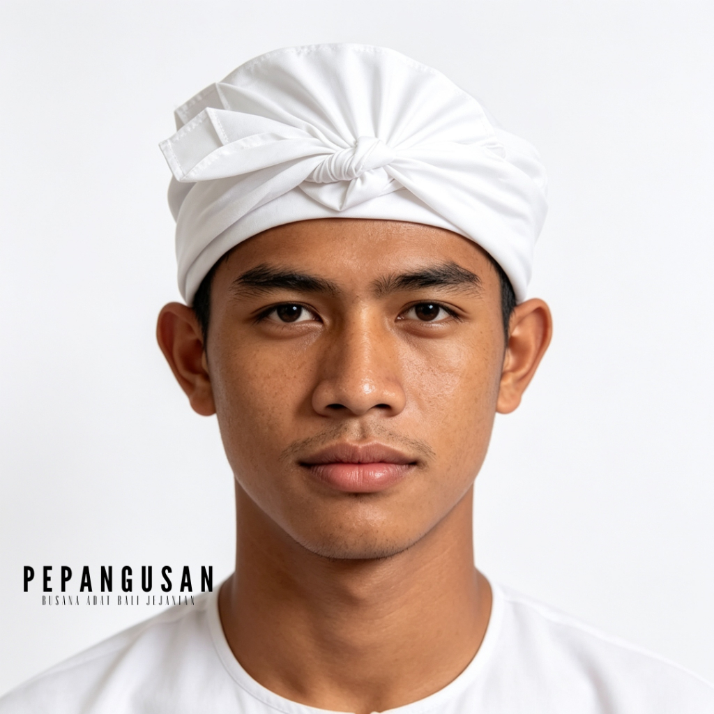 Pepangusan Bali - Udeng Putih Polos / Udeng Putih Lembaran / Udeng Putih Jadi