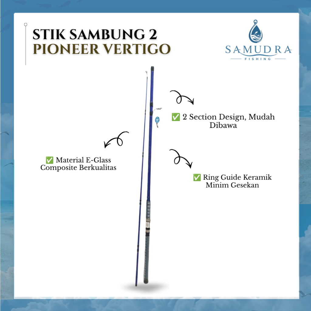 Joran Pioneer Vertigo Material E-Glass Berkualitas (270CM)