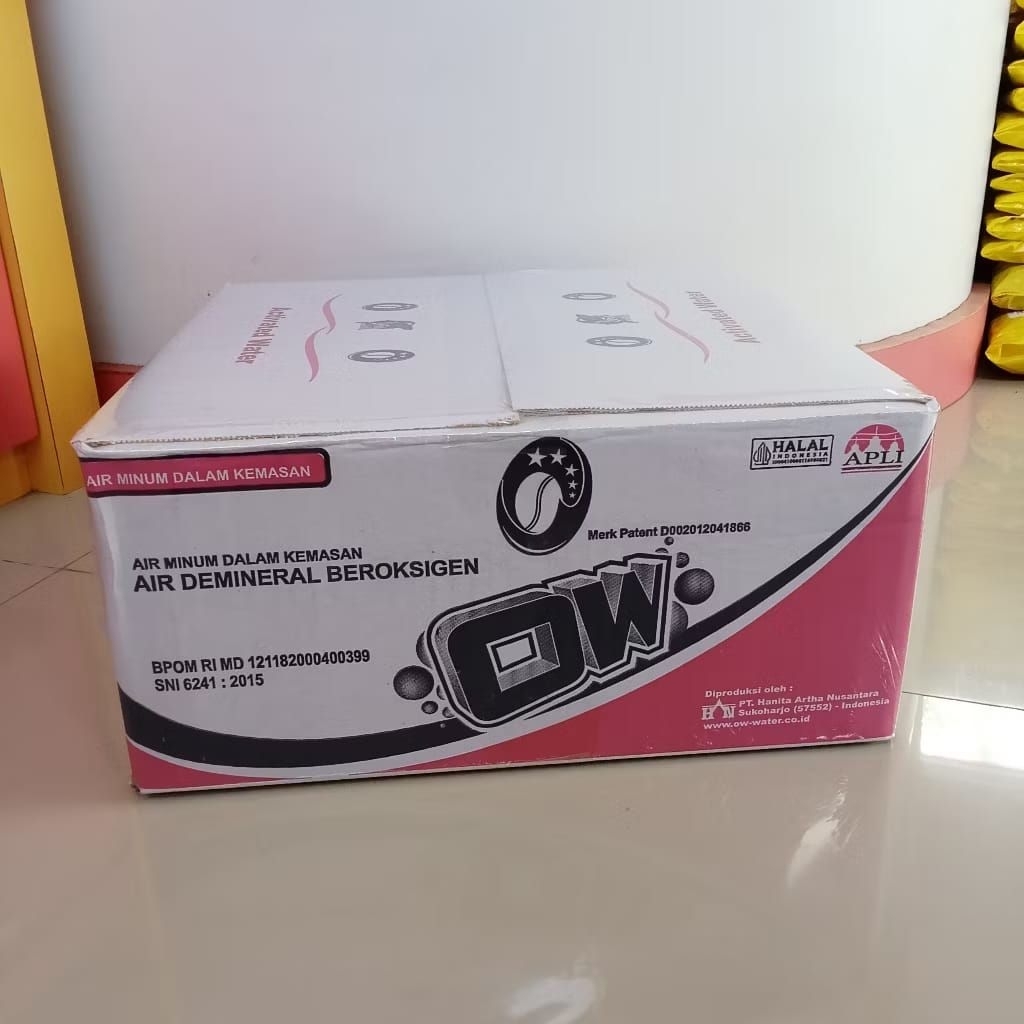 1 kardus Air minum oksigen Ow Terlaris & Termurah
