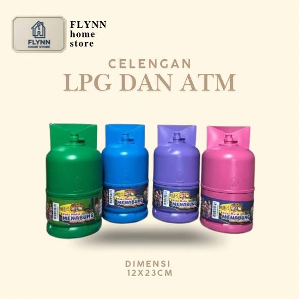 Celengan Target/Celengan LPG/ Celengan Lucu/Celengan plastik/Celengan Murah/Celengan ATM