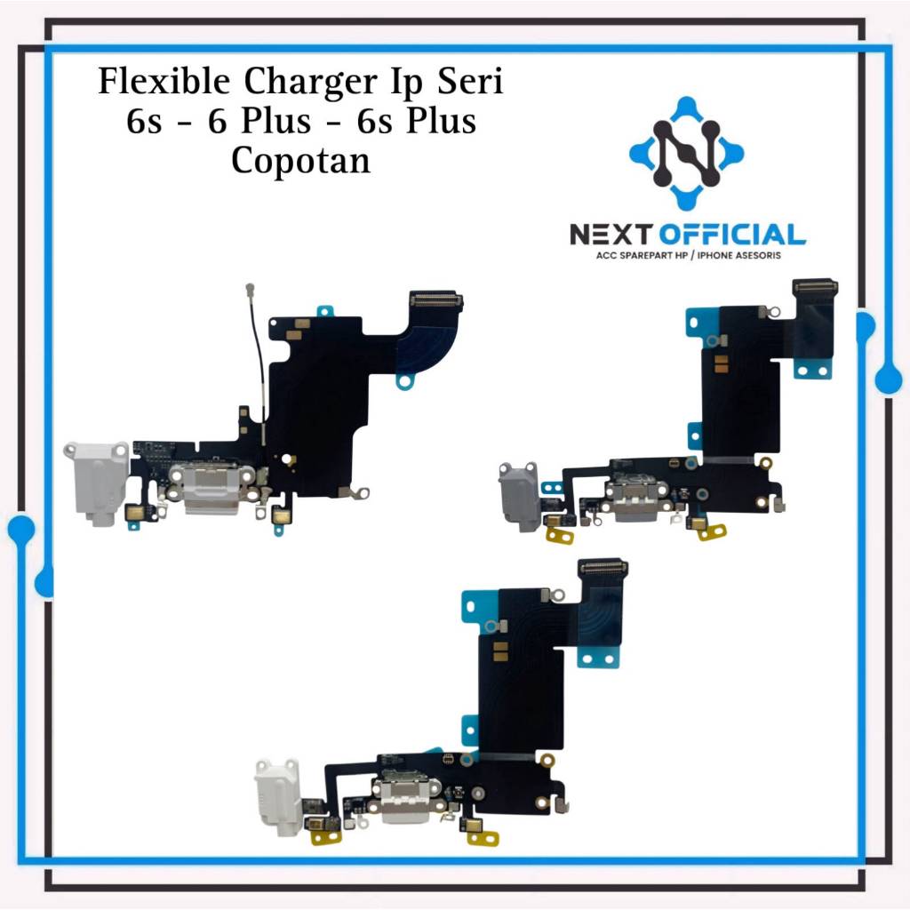 Flexible Charger Konektor Cas Ip Seri 6s - 6 Plus - 6s Plus Copotan Cabutan