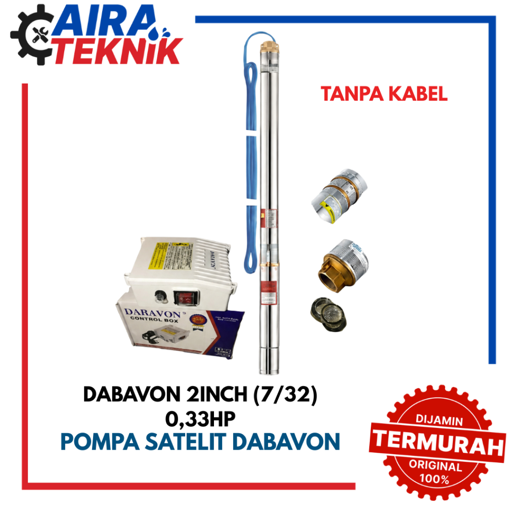 [POMPA SATELIT] DABAVON 2INCH 7/32 0,33HP (TANPA KABEL)