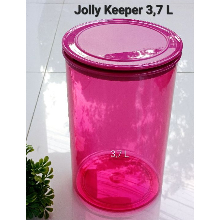 TUPPERWARE DISKON SALE  ACTIVITY JOLLIE KEEPER 3.7L MAGENTA JOLLY KEEPER TOPLES MEWAH TOPLES MAKANAN