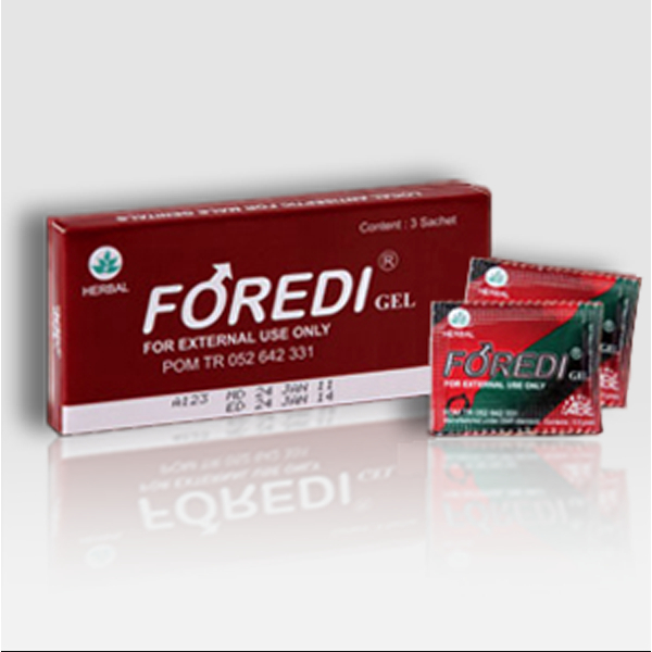 Berkualitas Foredi Gel Herbal Isi 3 Sachet