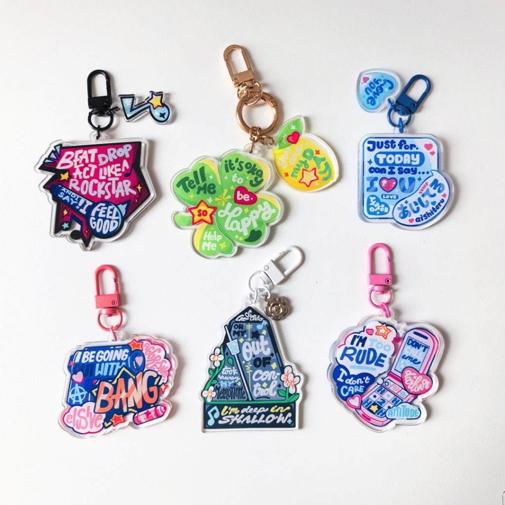 SONG KEYCHAIN by Mazeyellows - BOYNEXTDOOR DAY6 NMIXX IVE H2H