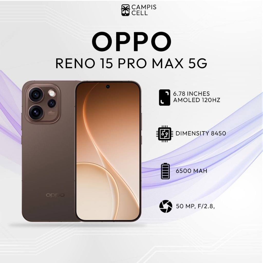Handphone Oppo Reno 15 Pro Max 5g Ram 12 512 GB BNOB Like New